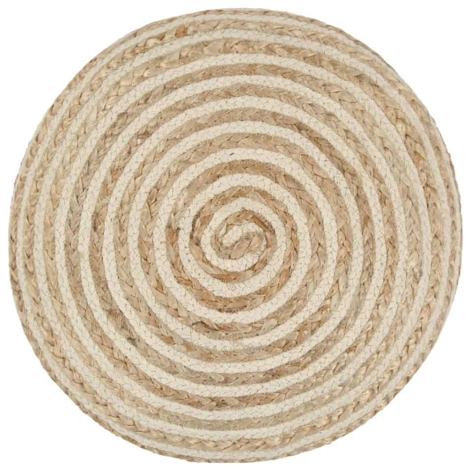 vidaXL Poef handgemaakt 40x45 cm jute bruin, foto 2