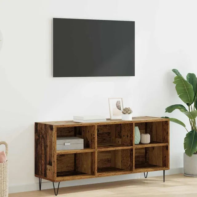 vidaXL TV-kast 103,5 x 30 x 50 cm Oud Hout Bewerkt hout bruin, foto 2