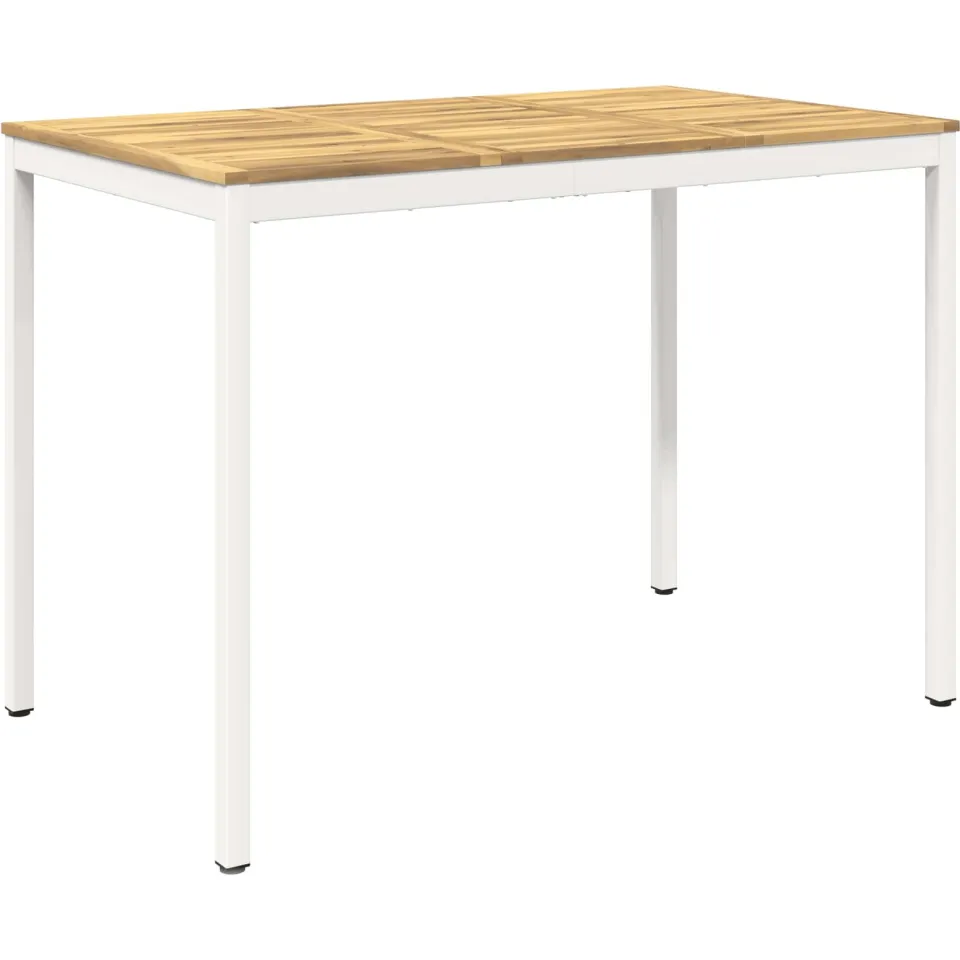 vidaXL Tuinbar Tafel NAARDEN Witgewassen 147 x 88,5 x 105 cm, foto 3
