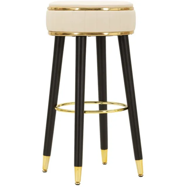 Mauro Ferretti Barkruk London Bar Stool Cream Ø 38×74 cm Crème