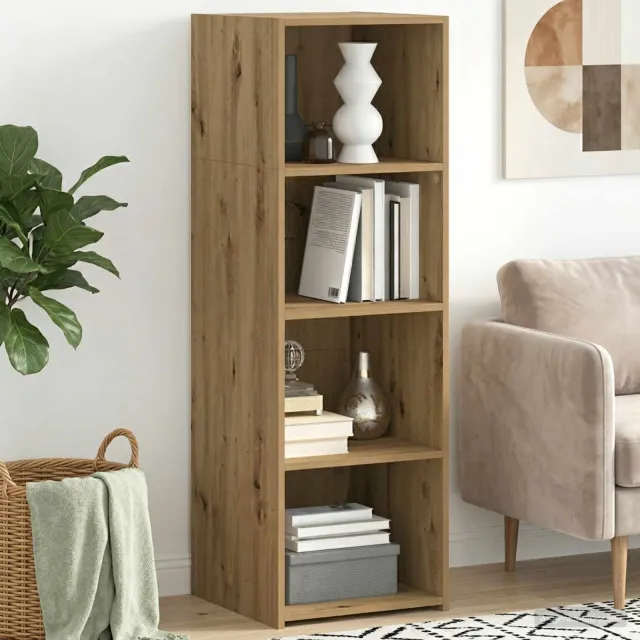 vidaXL Hoge kast Artisanaal eiken 40 x 41 x 124 cm Bewerkt hout Bruin