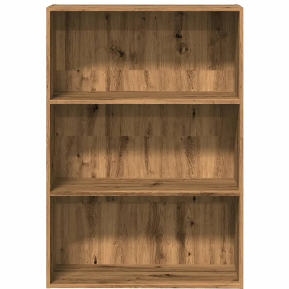 vidaXL Boekenkast 80x30x114 cm bewerkt hout artisanaal eikenkleurig, foto 4