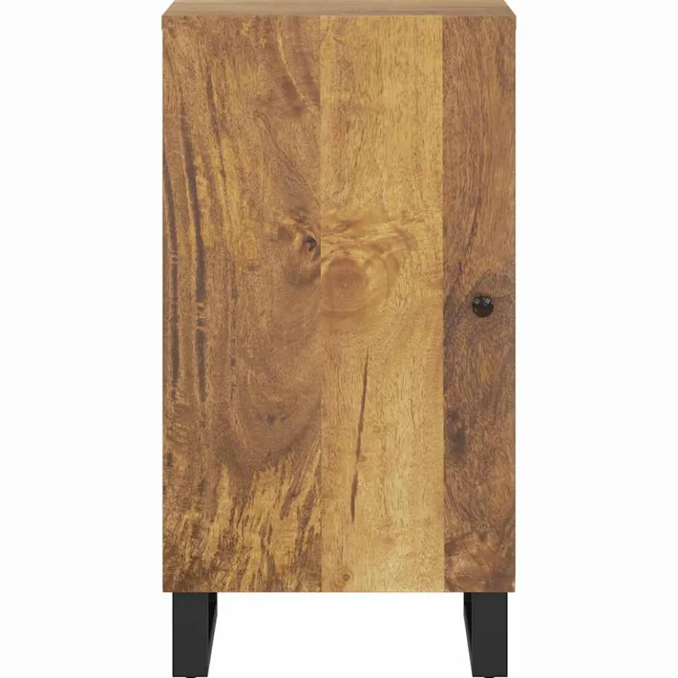 vidaXL Dressoir met deur 40x31x75 cm massief mangohout Bruin