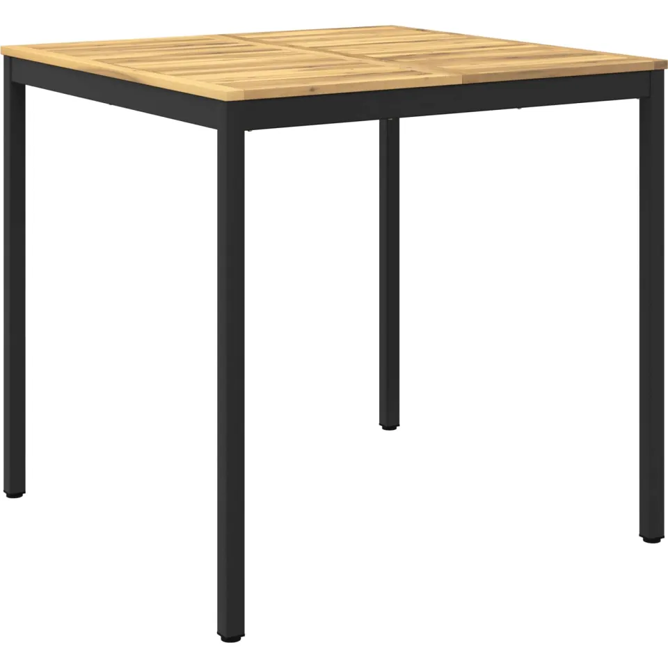 vidaXL Tuinbar Tafel NAARDEN Whitewash en zwart 110 x 108,5 x 105 cm, foto 3