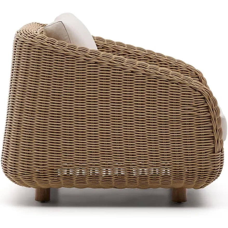 Kave Home outdoor fauteuil Meria rattan naturel, foto 3
