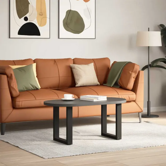 vidaXL Salontafelpoten 2 st U-vormig 38x(42-43) cm staal naturel Bruin