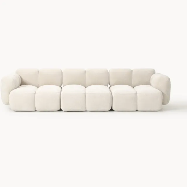 Westwing Collection Modulaire bank Tayla (4-zits) Beige