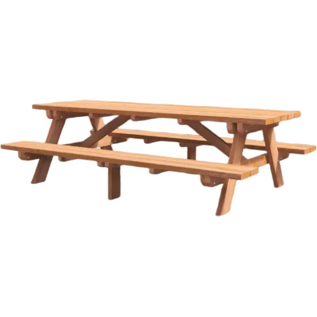 Rockwood® Picknicktafel Hardhout Giant (4,5cm dik) 2.50m Naturel