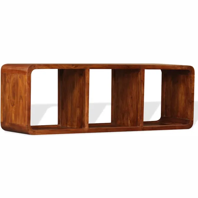 vidaXL Tv-meubel 120x30x40 cm massief hout met honingafwerking bruin