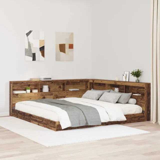 vidaXL Opberghoofdbord Oud Hout Bewerkt hout Bruin