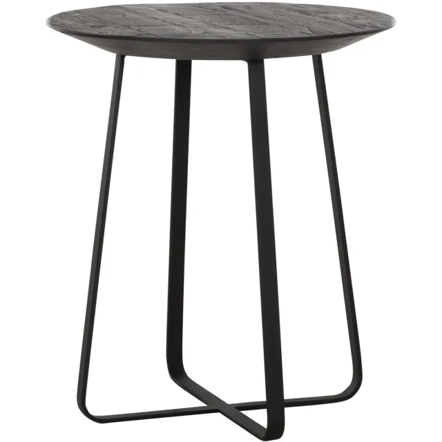 d-Bodhi DTP home Highlight Neptunes salontafel rond teakhout zwart - Ø40 x 45 cm