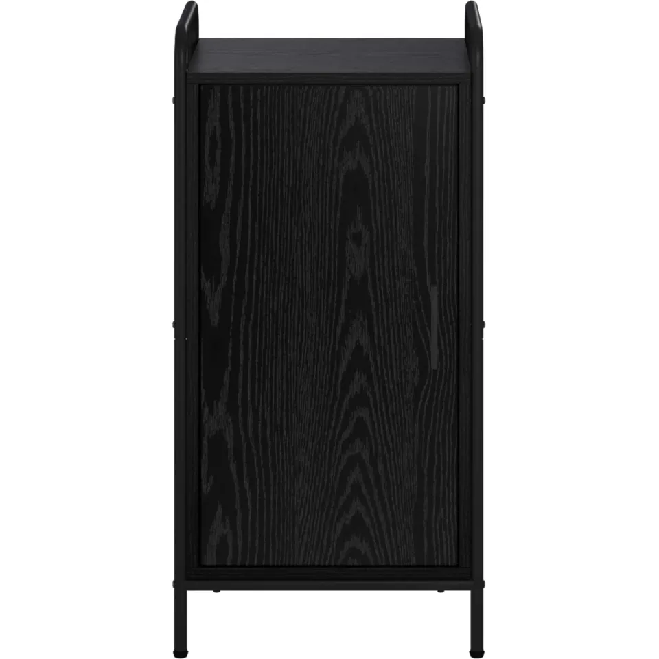 vidaXL Dressoir Zwart eiken 97 x 33 x 81 cm Bewerkt hout, foto 4