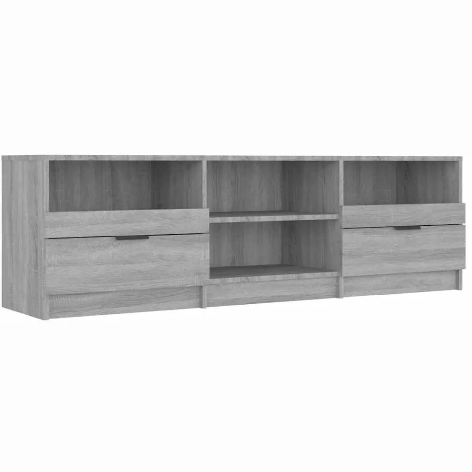 vidaXL Tv-meubel 150x33,5x45 cm bewerkt hout grijs sonoma eikenkleurig