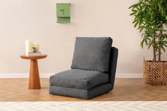 Skye Decor , 1-zits slaapbank, Taida - GR126, Polyester, Grijs