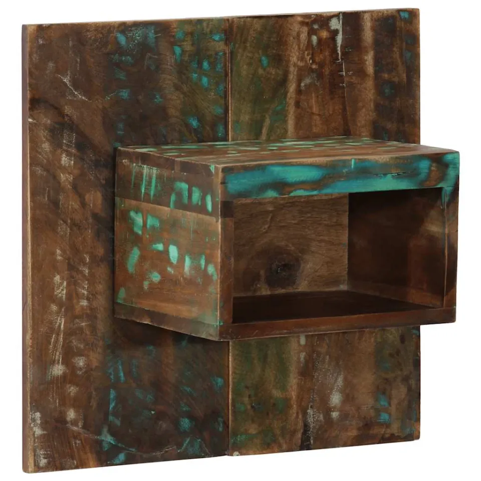 vidaXL Nachtkastje 50x27x50 cm massief gerecycled hout meerkleurig, foto 3