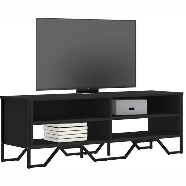 vidaXL Tv-meubel 122x34x41 cm bewerkt hout zwart