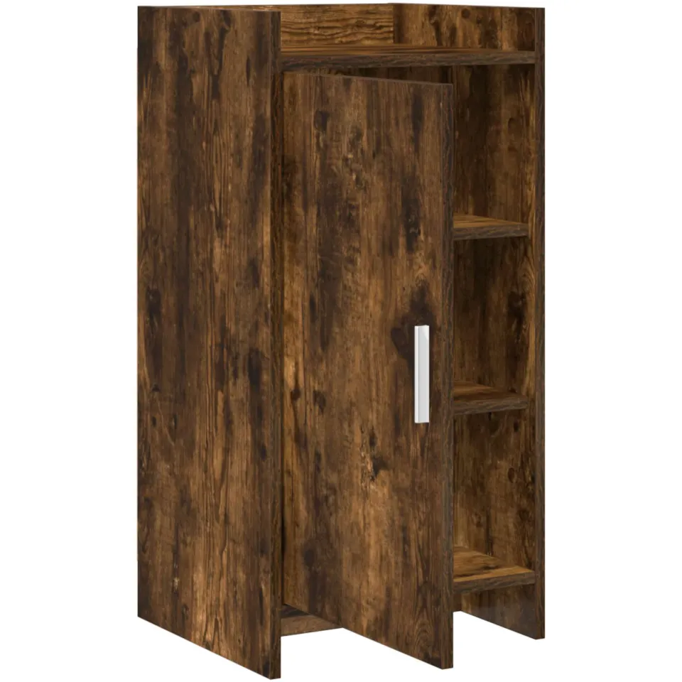 vidaXL Dressoir Gerookt eiken 40 x 36 x 80 cm Bewerkt hout, foto 3