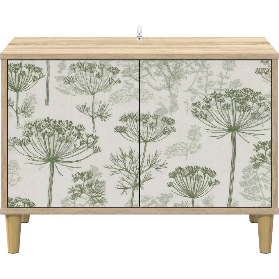 vidaXL Tv-meubel GOTHA 69 x 33 x 50 cm Sonoma Bewerkt hout bruin, foto 4