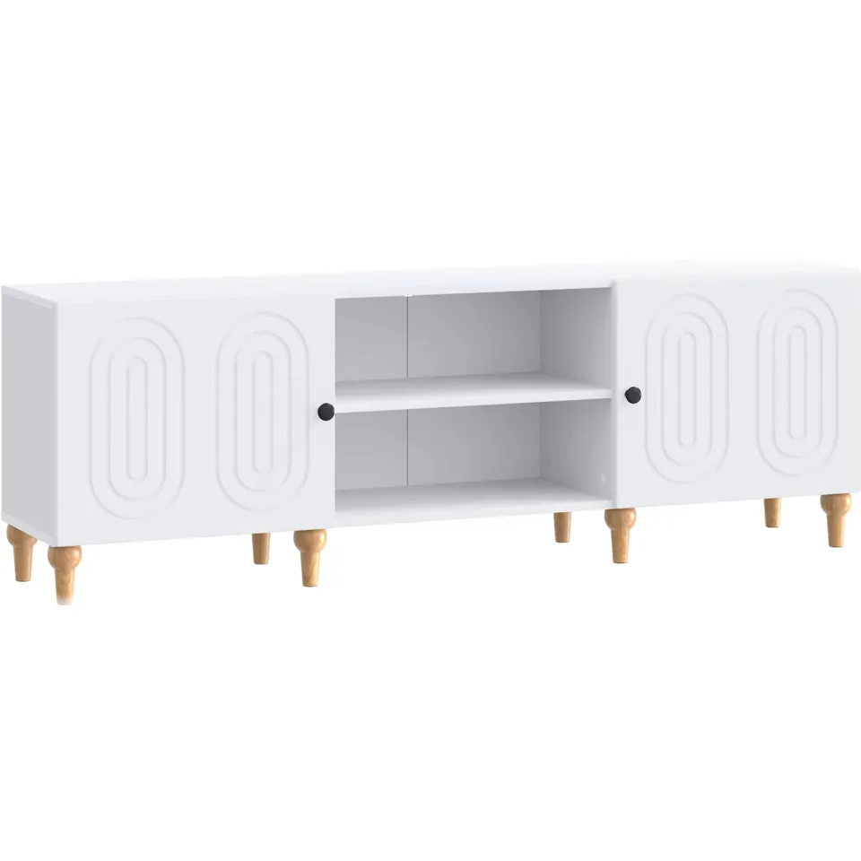 vidaXL TV-kast Wit 150 x 31 x 50 cm Bewerkt hout