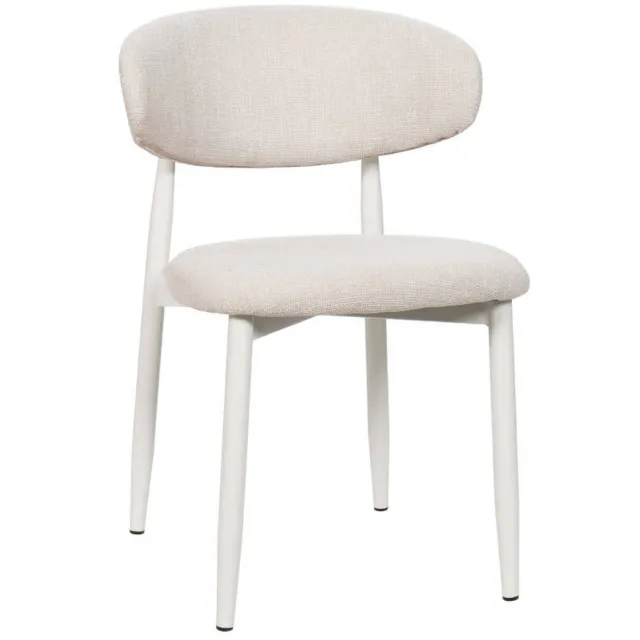 Giga Meubel Alexia eetkamerstoel beige wit