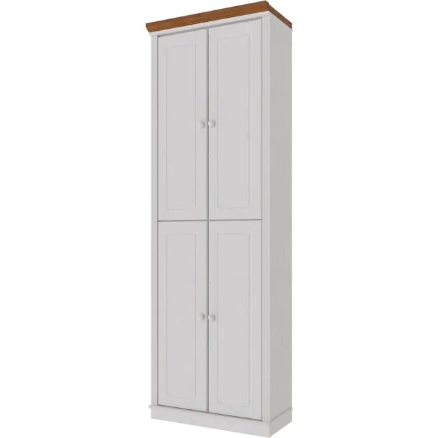 Notio Living Anita- Boekenkast Houten Deuren 4 pcs WH wit honig