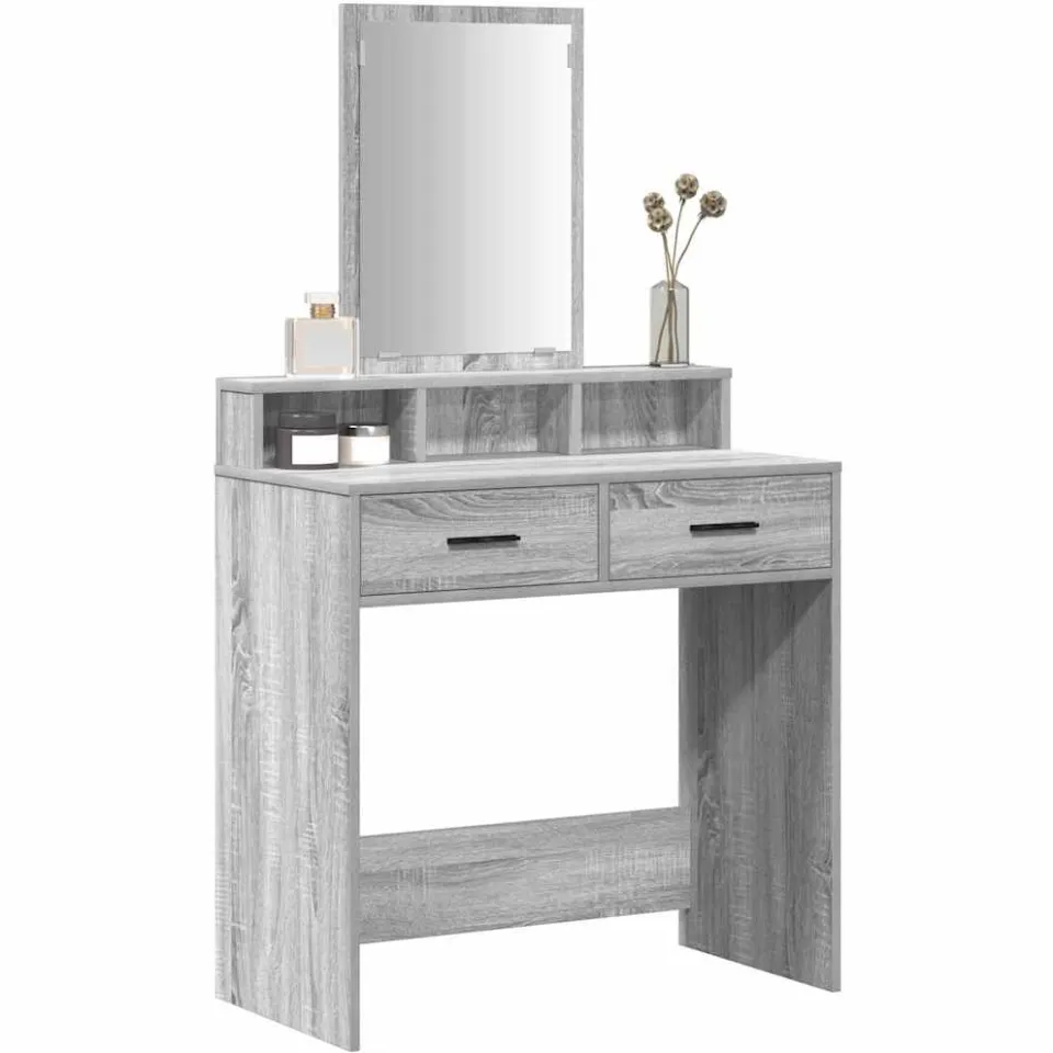 vidaXL Plafondtafel Grijs Sonoma 79 x 41 x 140 cm Bewerkt hout