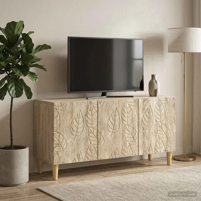 vidaXL TV-kast 99 x 34,5 x 50 cm Sonoma Eiken Bewerkt hout Bruin