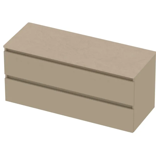 Basic-Line Deck 46 Badmeubelset Greeploos 120x46x58 cm D46SSEMB120 Mat Beige Sand Stone