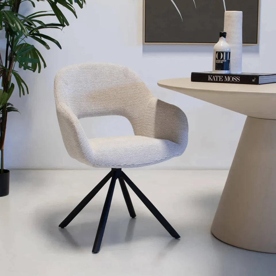 Giga Meubel Livia eetkamerstoel beige, foto 4