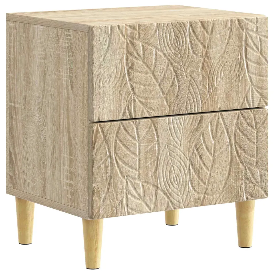 vidaXL Nachtkastje Sonoma Eiken 43 x 34,5 x 48 cm Bewerkt hout, foto 3