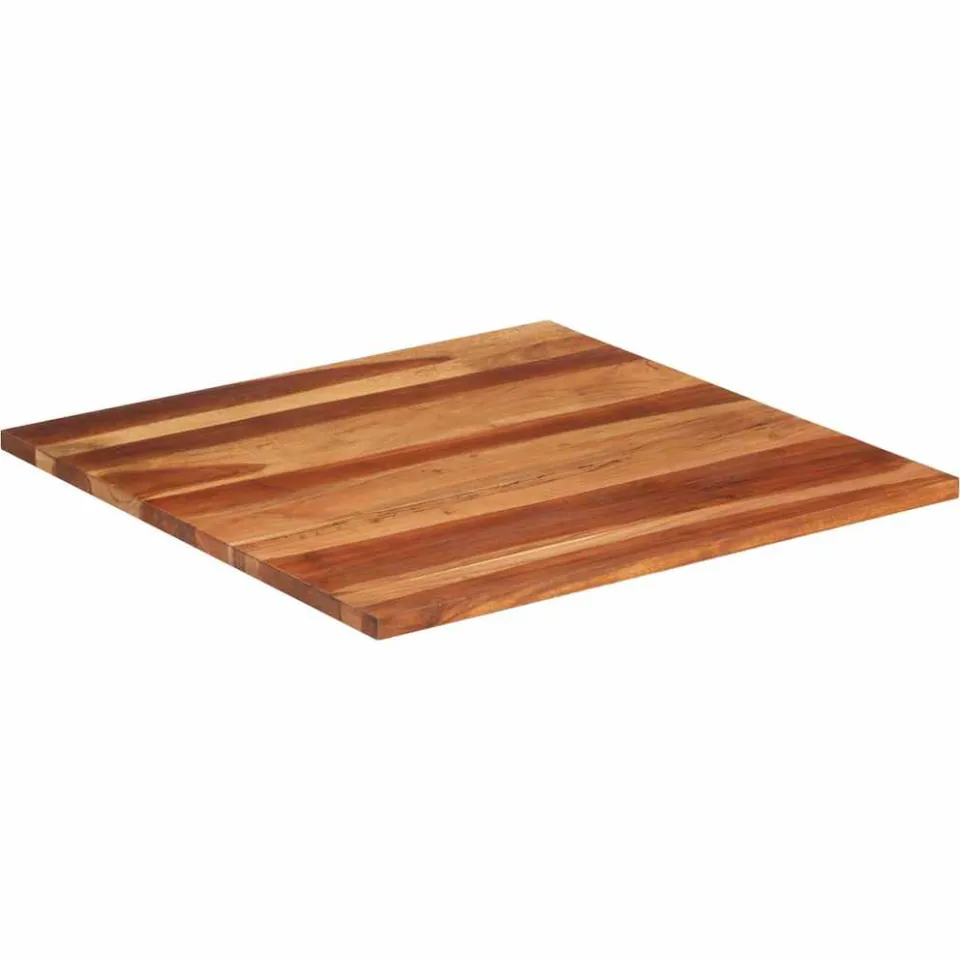 vidaXL Tafelblad 25-27 mm 80x80 cm massief acaciahout bruin