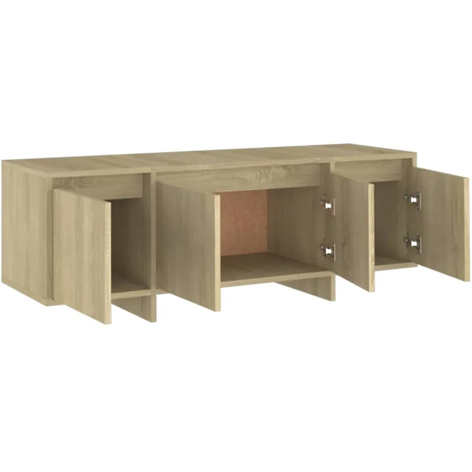 vidaXL Tv-meubel 120x30x40,5 cm bewerkt hout sonoma eikenkleurig, foto 4