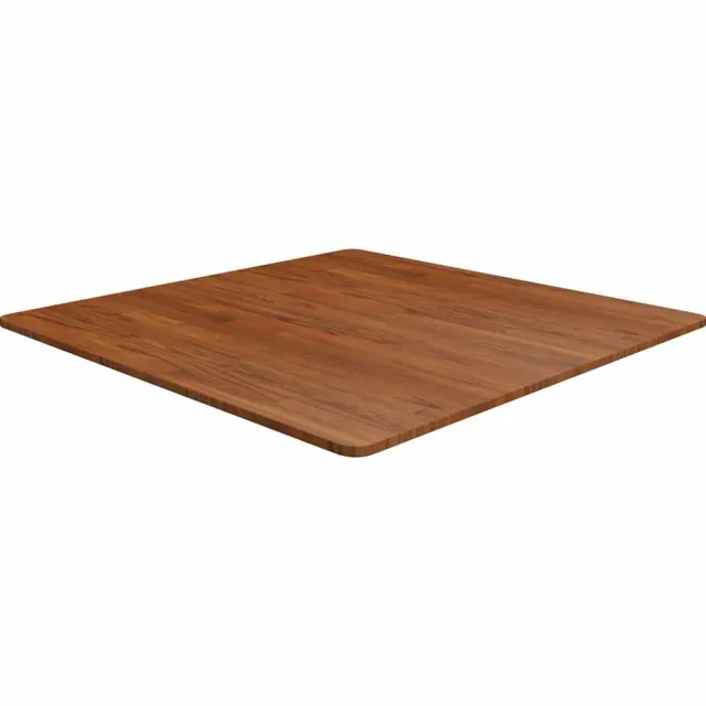 vidaXL Tafelblad vierkant 90x90x1,5 cm behandeld eiken donkerbruin