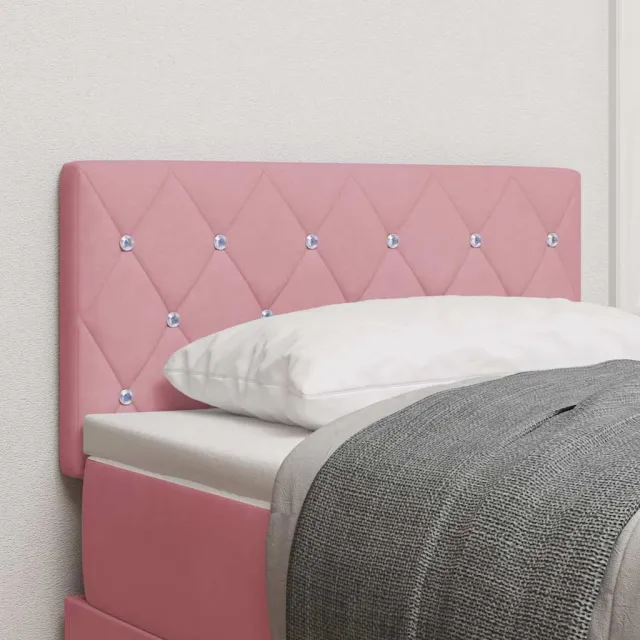 vidaXL Hoofdbord Roze 80 cm Fluweel