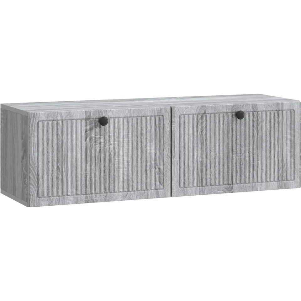 vidaXL Wandbeugel TV-kast Grijs sonoma 98 x 31 x 30 cm Bewerkt hout, foto 3