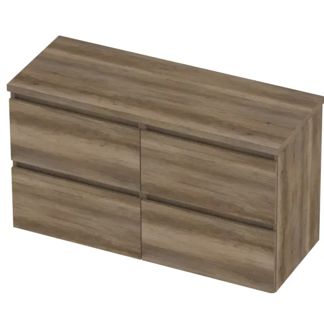 Basic-Line Deck 46 Badmeubelset Greeploos 120x46x66 cm D46soc2x60 Scotch Oak Eiken