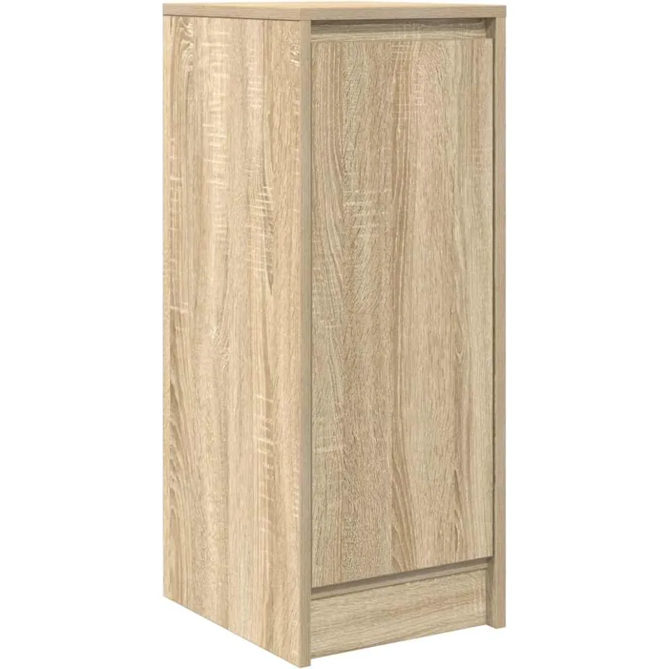 vidaXL Dressoir 29,5x34x76 cm bewerkt hout sonoma eikenkleurig