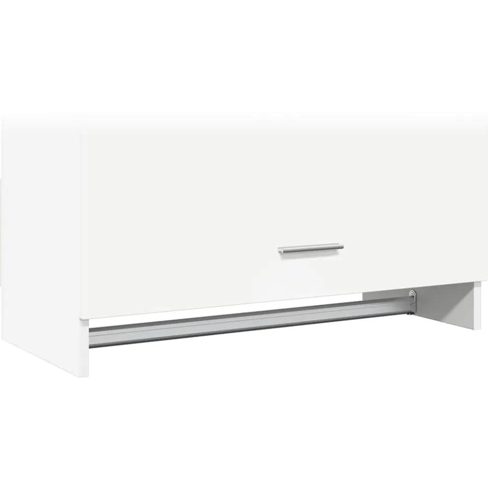 vidaXL Kledingkast 70x32,5x35 cm bewerkt hout wit, foto 3