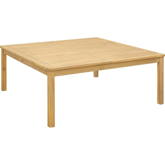 vidaXL Salontafel Licht acacia 110 x 110 x 45 cm Massief Acaciahout bruin, foto 2