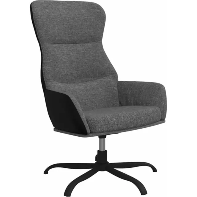 vidaXL Relaxstoel - stof - lichtgrijs