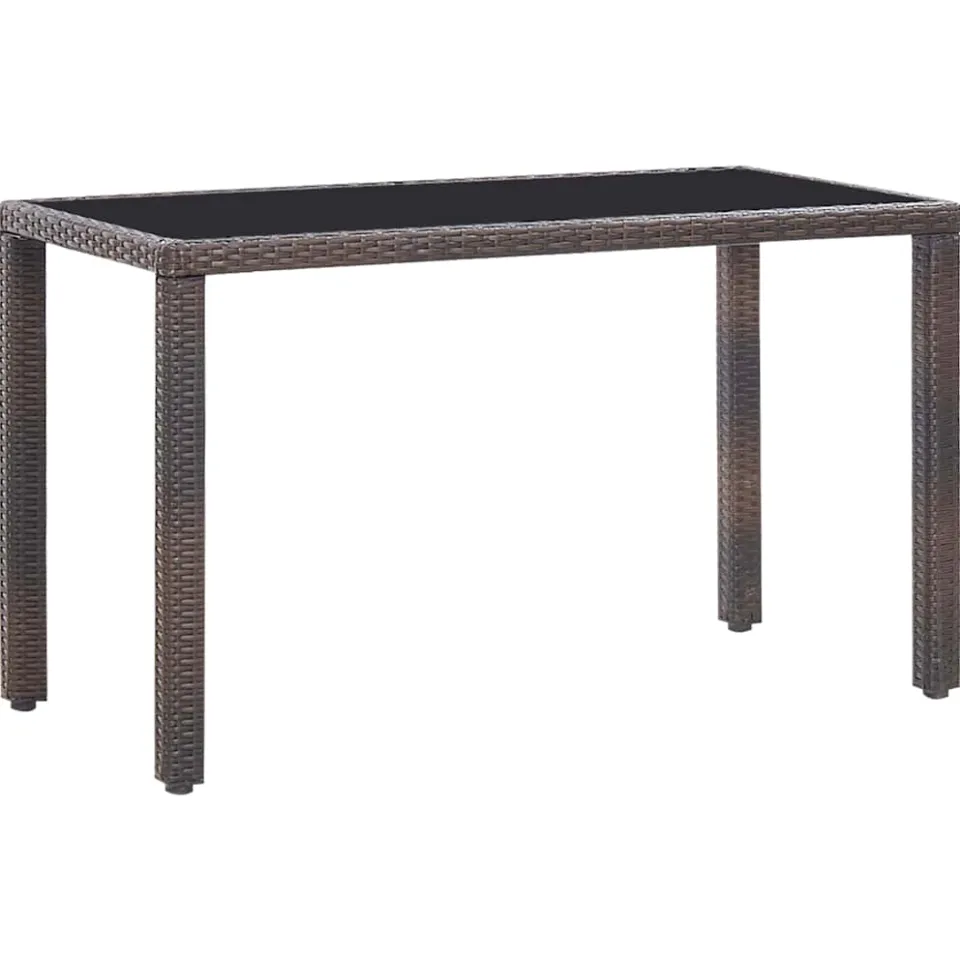 vidaXL 5-delige Tuinset met kussens poly rattan bruin, foto 3