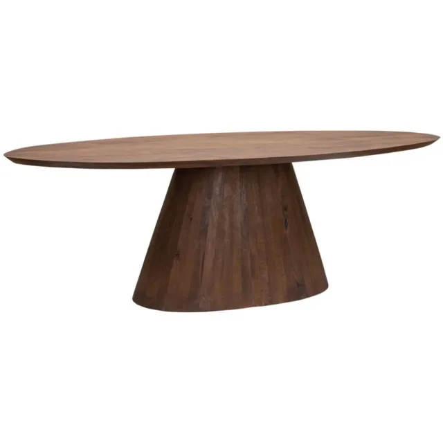 Tower Living Eettafel Premana - Ovaal Bruin Hout - 220x120x77cm