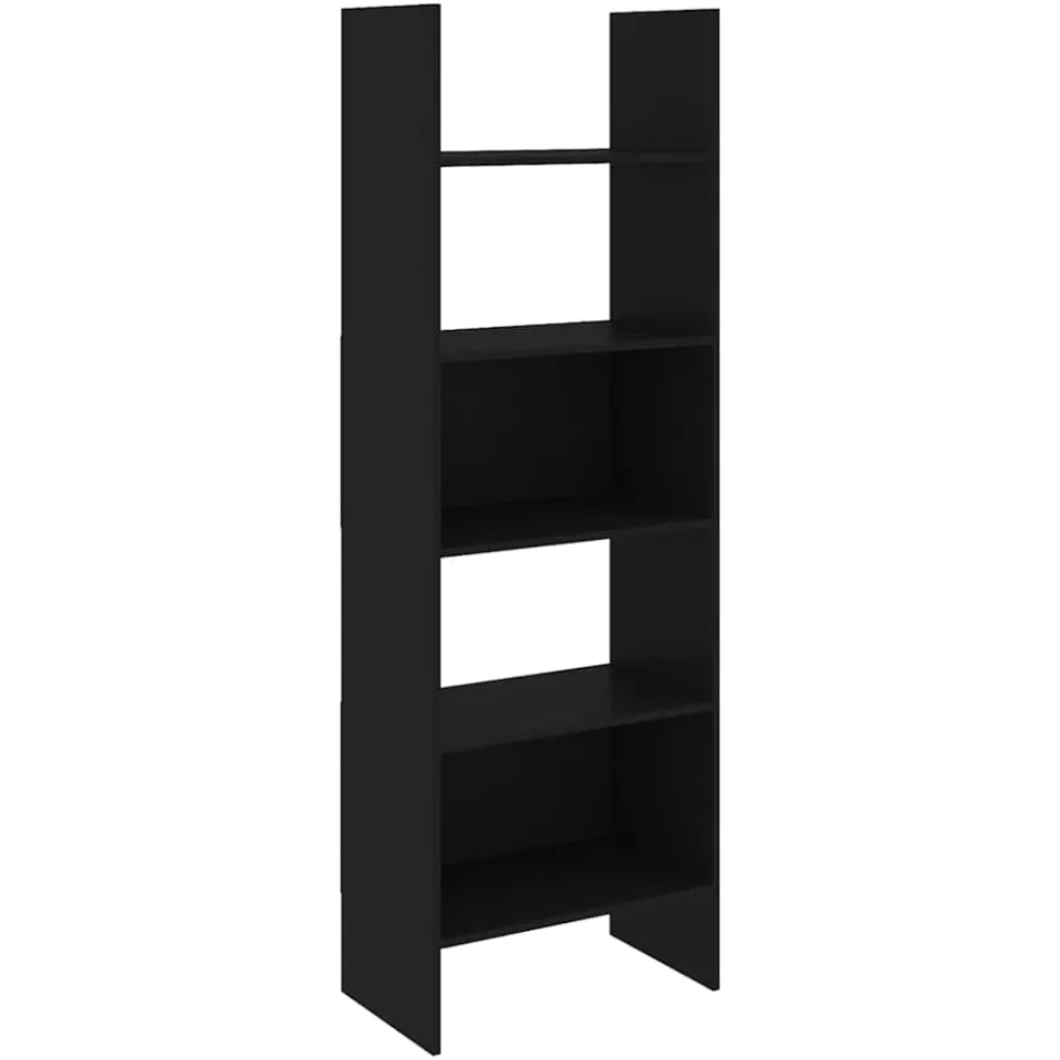 vidaXL Boekenkast 60x35x180 cm bewerkt hout zwart