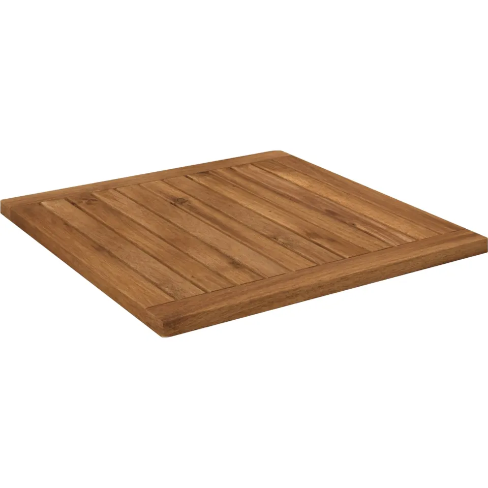 vidaXL Tafelblad LAREN 48,5 x 49 x 2 cm Rechthoekig Massief Acaciahout Bruin