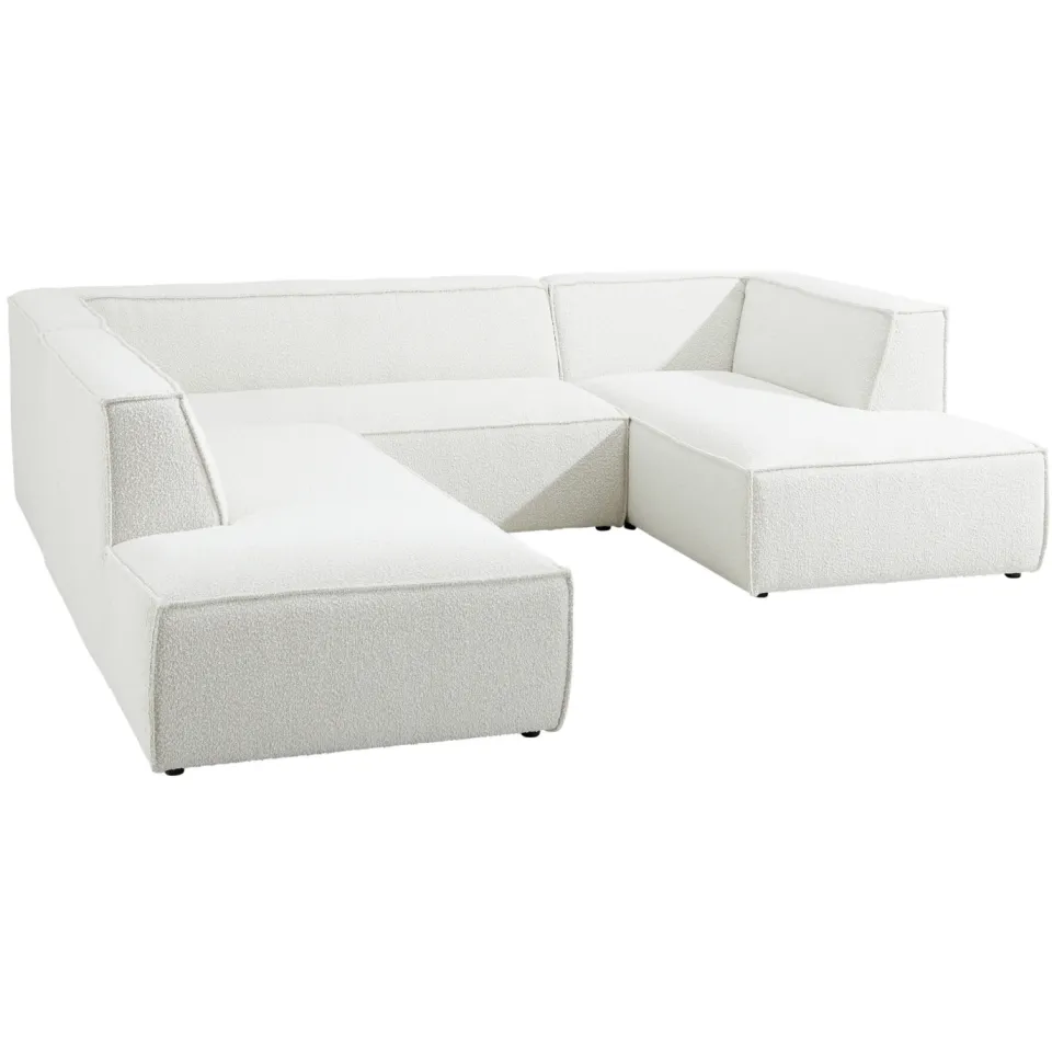 NOUS Living Newton hoekbank hoek links - crème Crème bouclé