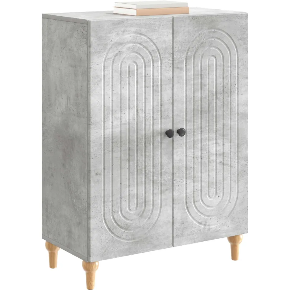 vidaXL Dressoir Betongrijs 66 x 34,5 x 90 cm Bewerkt hout