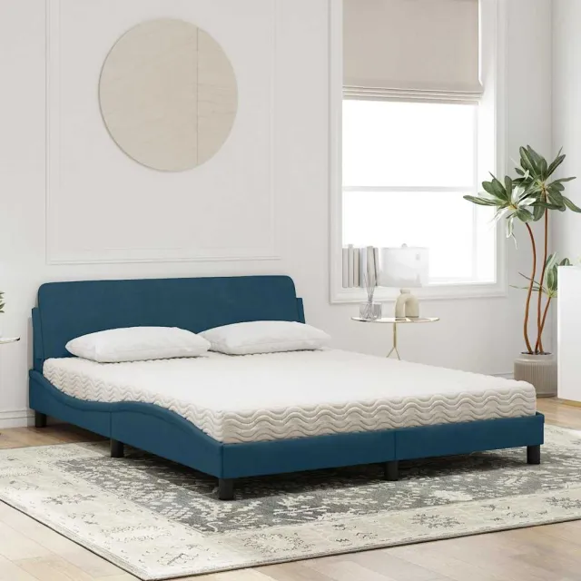 vidaXL Bedframe "Dover" 160x200 cm fluweel donkergrijs