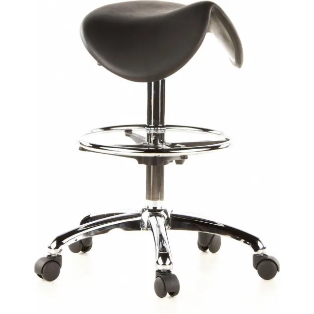 hjh office Top Work 13 - Werkkruk - Stahulp - Zwart