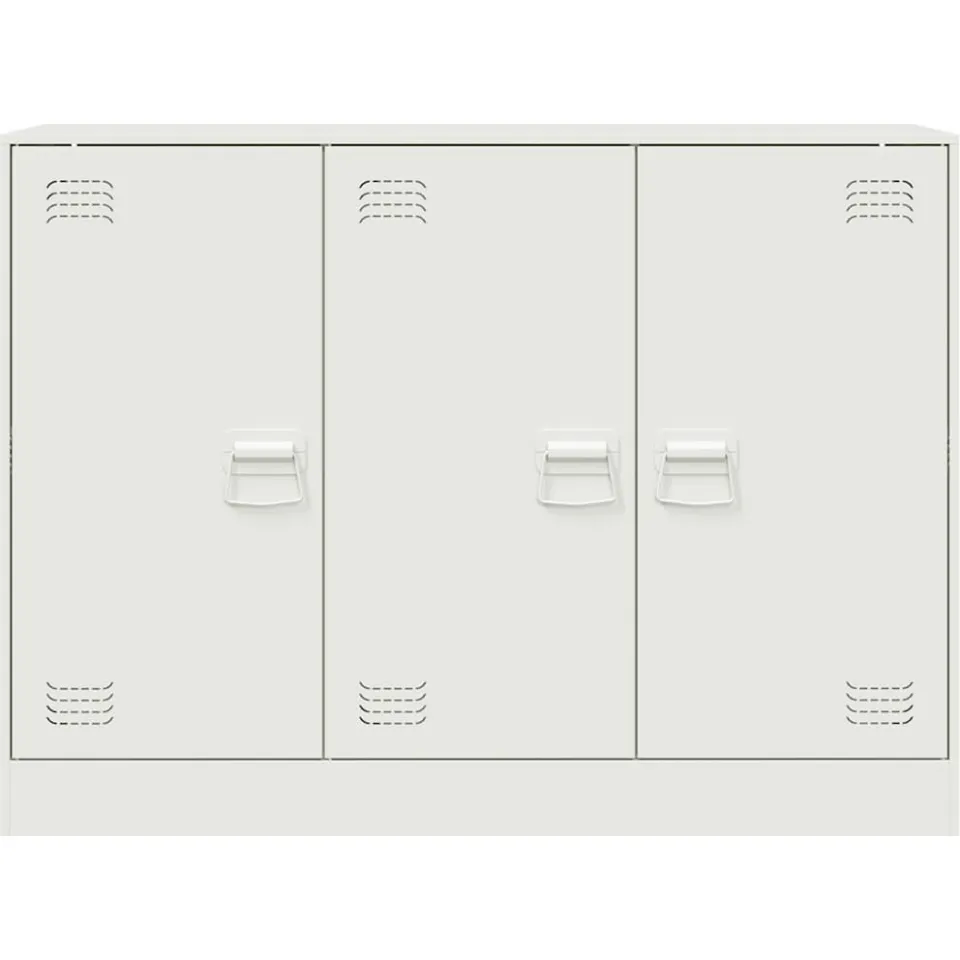 vidaXL Dressoir 99x39x73 cm staal wit, foto 4