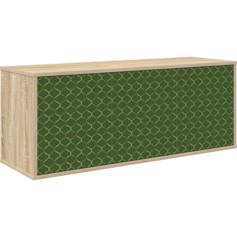 vidaXL Wandgemonteerd tv-meubel GELEEN 102 x 33 x 40 cm Sonoma Eiken Bruin